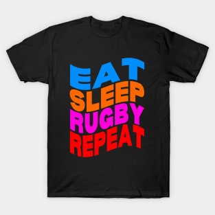 Eat sleep rugby repeat T-Shirt